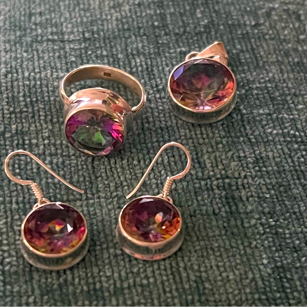 Silver Mystic Topaz Set